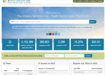 The Ontario Sunshine List