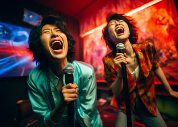 Karaoke in Gangnam, Seoul
