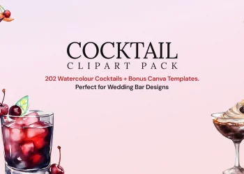 Shake Up Your Designs with the Ultimate IBA Cocktail Clipart Collection
