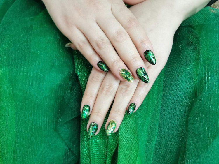 The Bold and Beautiful: Embracing the Green and Purple Nail Trend