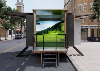 Mobile Golf Simulator Trailer