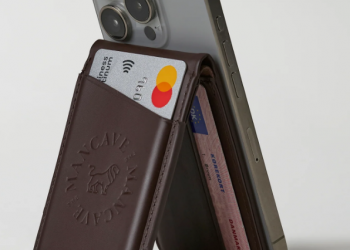 The Premium Vault Stand – Magnetic Leather Cardholder and iPhone Stand by The MancaveA Sleek MagSafe Wallet That Works Hard and Looks Even Better